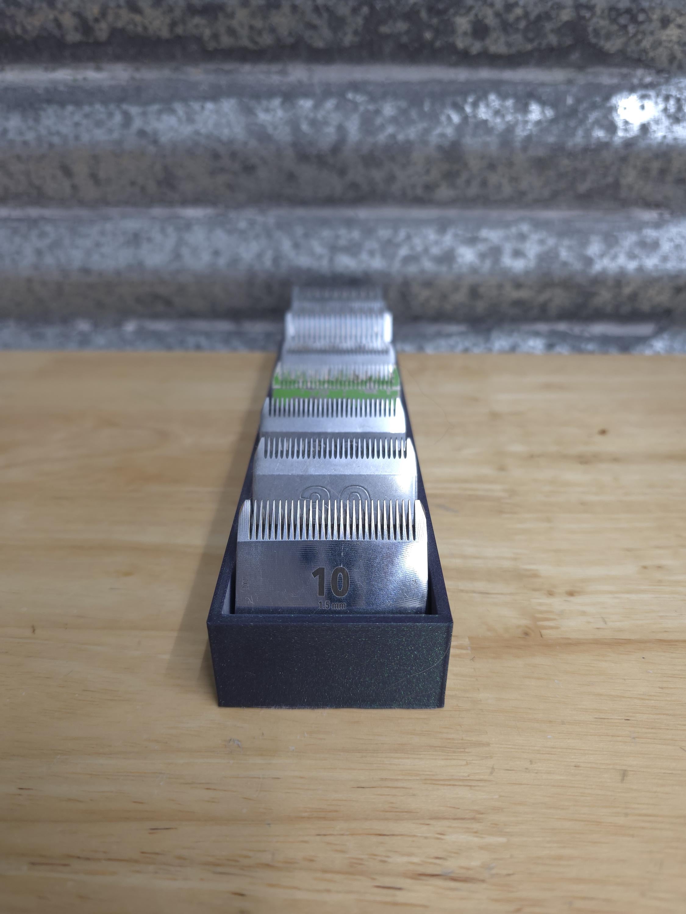 Grooming Clipper Blade Organizer