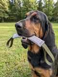 Horton's Quality K9 White Folded Leather Tug