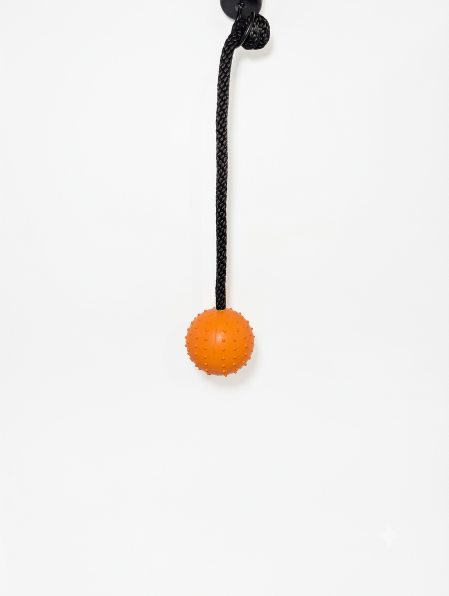 Horton's Quality K9 Ball on a Rope 2 5/8″