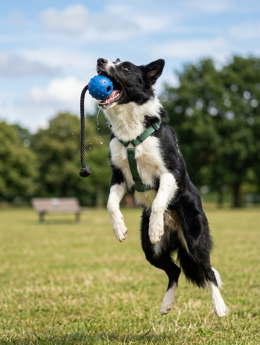 Horton's Quality K9 Ball on a Rope 2 3/8″