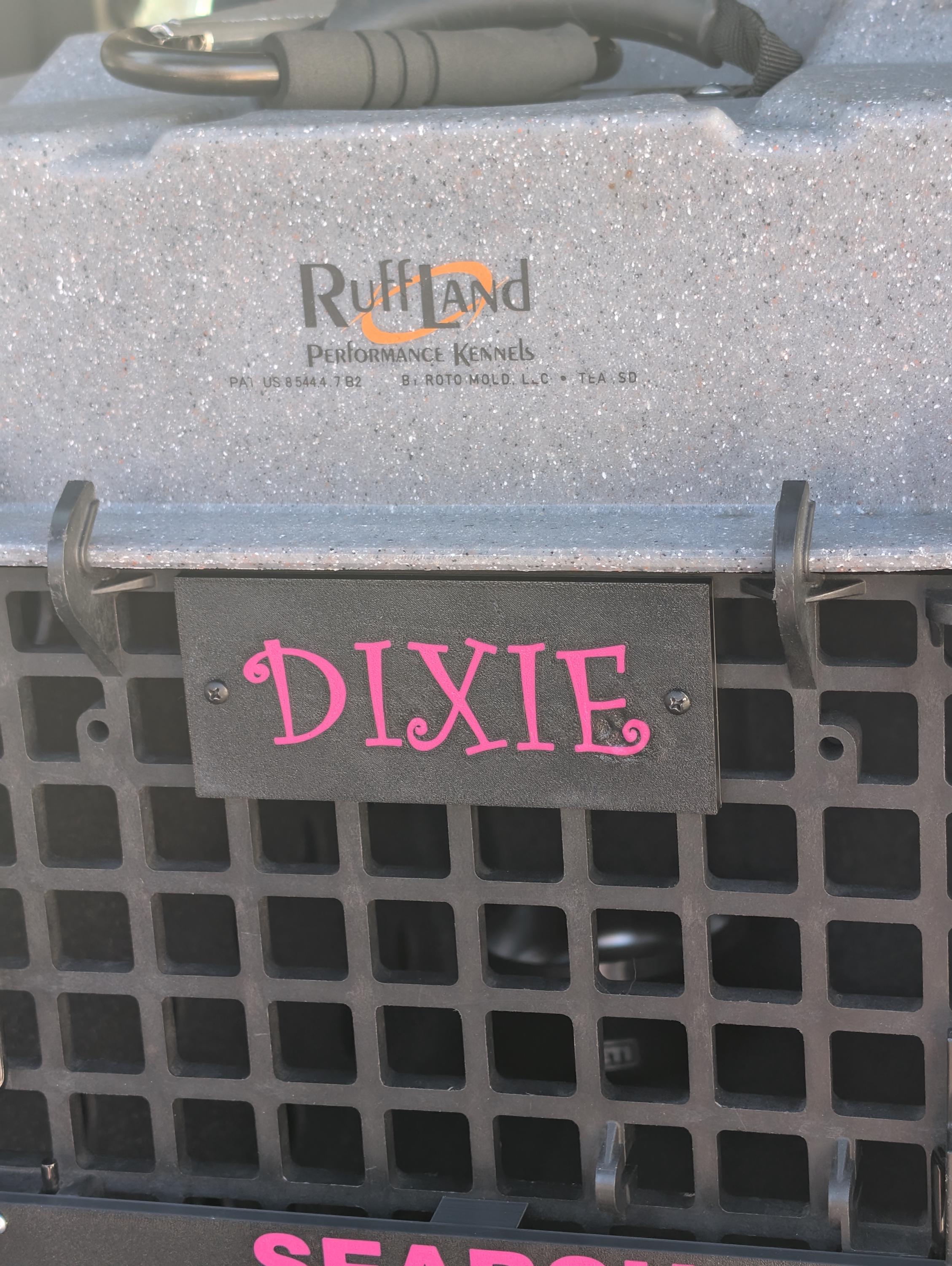 Ruffland Kennel Name Plate